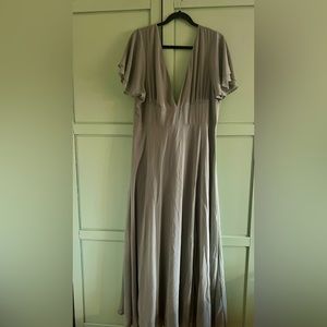 Sage bridesmaids dress - plus size